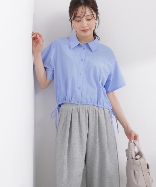 PROPORTION BODY DRESSING(プロポーションボディドレッシング)の「<E>ドロスト半袖シャツ / 1216117400(シャツ/ブラウス・レディース・ブルー/ホワイト/ブルー系その他・FREE)」の11枚目の写真