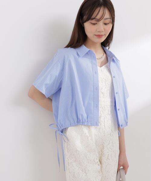 PROPORTION BODY DRESSING(プロポーションボディドレッシング)の「<E>ドロスト半袖シャツ / 1216117400(シャツ/ブラウス・レディース・ブルー/ホワイト/ブルー系その他・FREE)」の19枚目の写真
