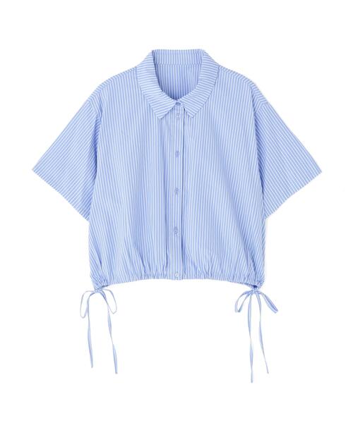 PROPORTION BODY DRESSING(プロポーションボディドレッシング)の「<E>ドロスト半袖シャツ / 1216117400(シャツ/ブラウス・レディース・ブルー/ホワイト/ブルー系その他・FREE)」の22枚目の写真