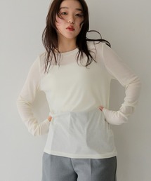 【cheriella】ベーシックシアーロングスリーブトップス BASIC SHEER LONG SLEEVE TOP