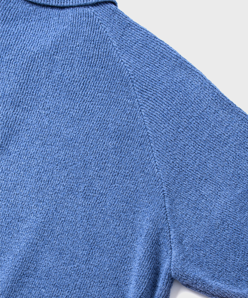 NONBLANK(ノンブランク)の「ラグランハーフスリーブカラー ニット_MELANGE BLUE(ニット/セーター・レディース・その他・MEDIUM/SMALL/LARGE/X-LARGE)」の5枚目の写真