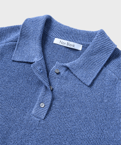 NONBLANK(ノンブランク)の「ラグランハーフスリーブカラー ニット_MELANGE BLUE(ニット/セーター・レディース・その他・MEDIUM/SMALL/LARGE/X-LARGE)」の9枚目の写真