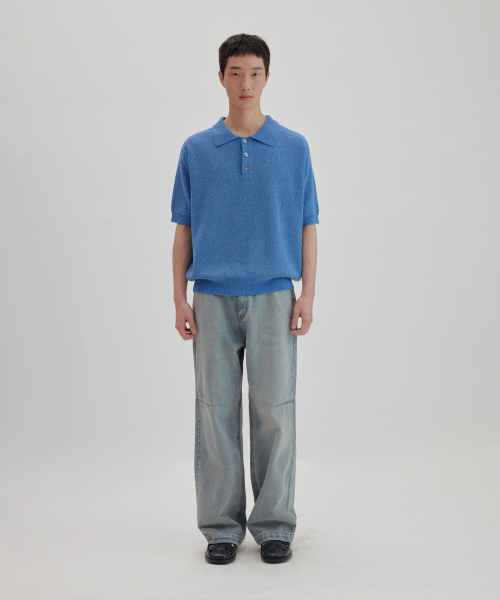 NONBLANK(ノンブランク)の「ラグランハーフスリーブカラー ニット_MELANGE BLUE(ニット/セーター・レディース・その他・MEDIUM/SMALL/LARGE/X-LARGE)」の12枚目の写真