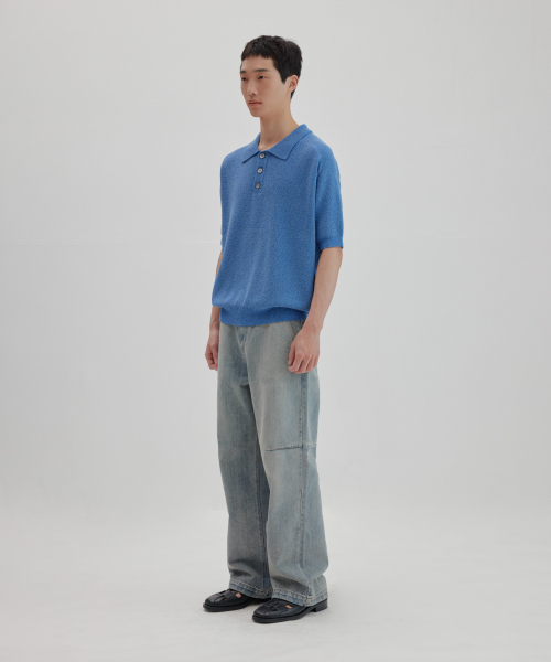 NONBLANK(ノンブランク)の「ラグランハーフスリーブカラー ニット_MELANGE BLUE(ニット/セーター・レディース・その他・MEDIUM/SMALL/LARGE/X-LARGE)」の13枚目の写真