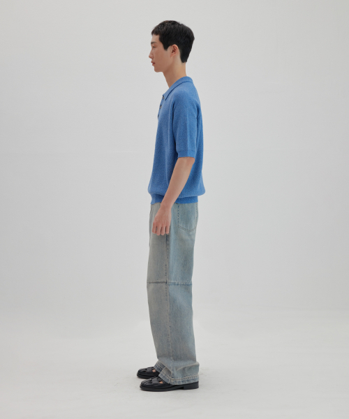 NONBLANK(ノンブランク)の「ラグランハーフスリーブカラー ニット_MELANGE BLUE(ニット/セーター・レディース・その他・MEDIUM/SMALL/LARGE/X-LARGE)」の14枚目の写真