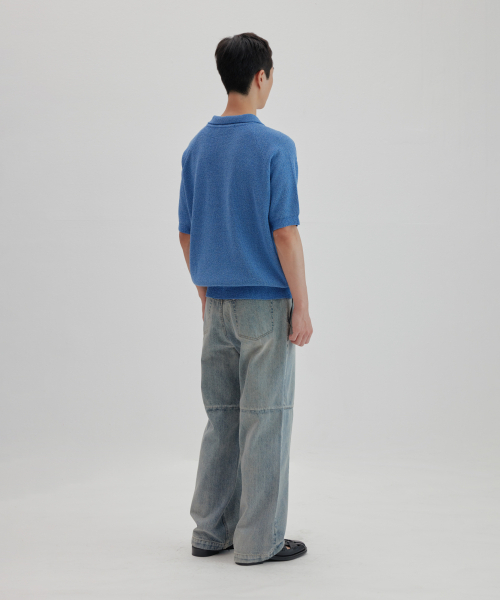 NONBLANK(ノンブランク)の「ラグランハーフスリーブカラー ニット_MELANGE BLUE(ニット/セーター・レディース・その他・MEDIUM/SMALL/LARGE/X-LARGE)」の15枚目の写真