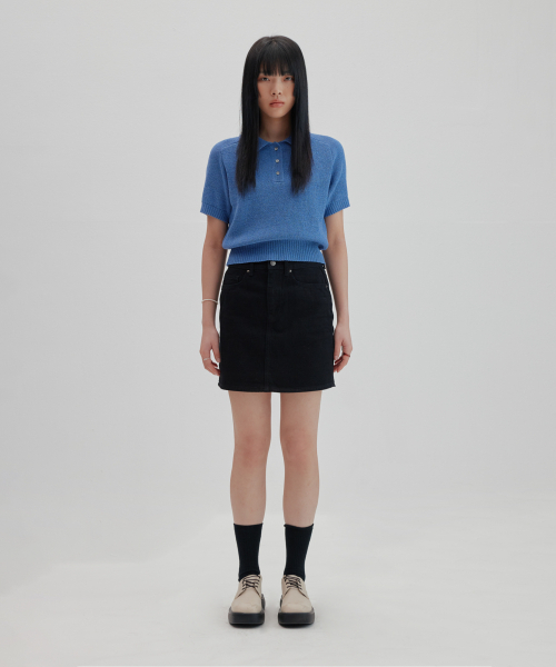 NONBLANK(ノンブランク)の「ラグランハーフスリーブカラー ニット_MELANGE BLUE(ニット/セーター・レディース・その他・MEDIUM/SMALL/LARGE/X-LARGE)」の16枚目の写真