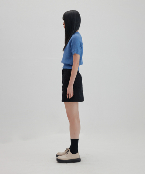 NONBLANK(ノンブランク)の「ラグランハーフスリーブカラー ニット_MELANGE BLUE(ニット/セーター・レディース・その他・MEDIUM/SMALL/LARGE/X-LARGE)」の18枚目の写真