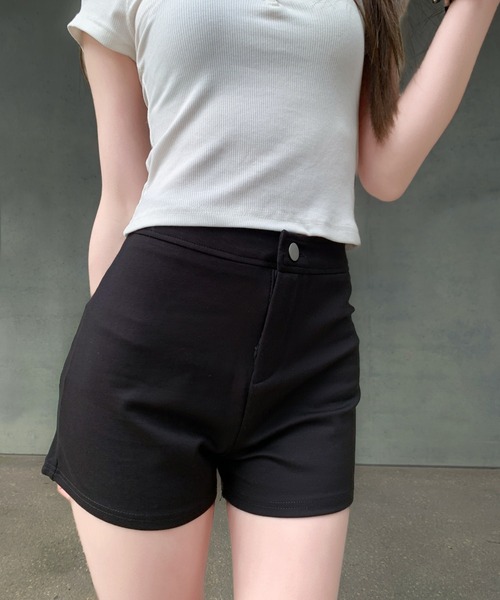 セール】ハイウエスト 美脚 シンプルショートパンツ（その他パンツ