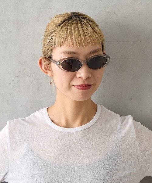 BIRTHDAY BAR（バースデイバー）の「オーバルサングラス（サングラス・レディース・クリア/ブラック・0）」の3枚目の写真