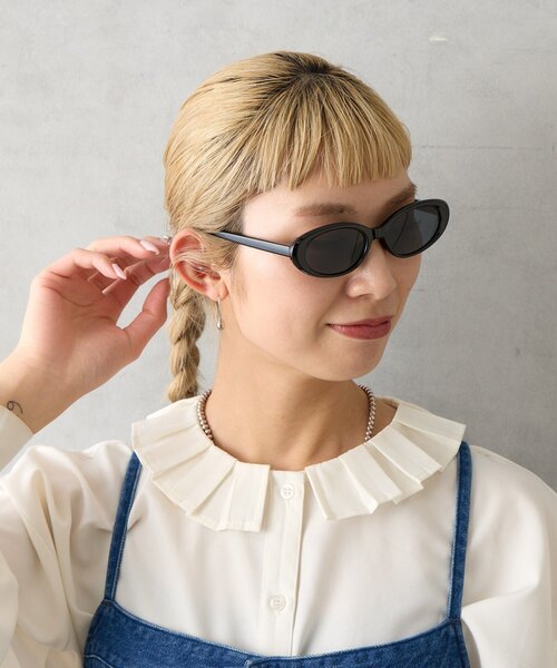 BIRTHDAY BAR（バースデイバー）の「オーバルサングラス（サングラス・レディース・クリア/ブラック・0）」の10枚目の写真