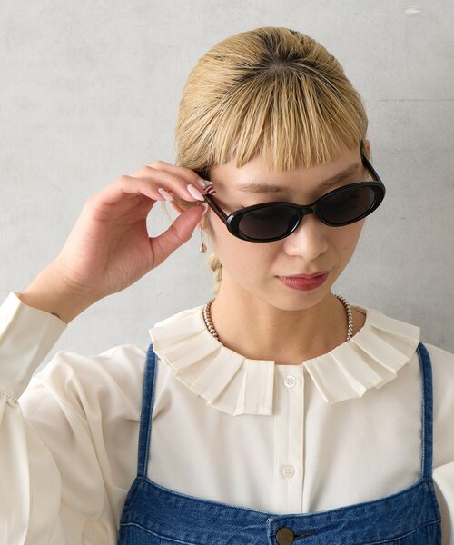 BIRTHDAY BAR（バースデイバー）の「オーバルサングラス（サングラス・レディース・クリア/ブラック・0）」の11枚目の写真