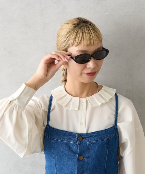 BIRTHDAY BAR（バースデイバー）の「オーバルサングラス（サングラス・レディース・クリア/ブラック・0）」の12枚目の写真