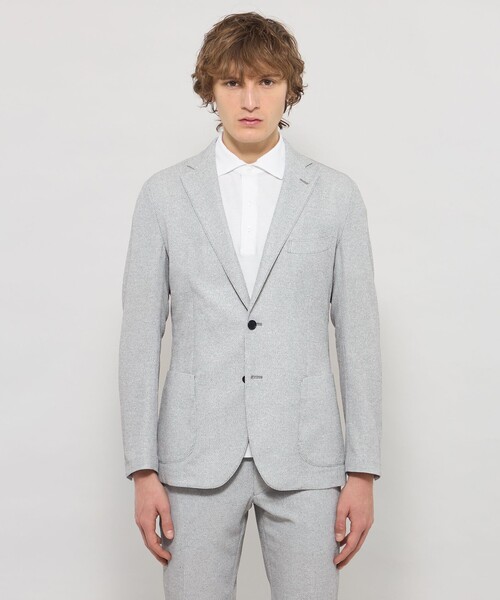 MACKINTOSH LONDON(マッキントッシュ ロンドン)の「【WEB・一部店舗限定】【BREASY JACKET】メランジメッシュジャージーセットアップジャケット(テーラードジャケット・メンズ・グレー/ネイビー/グレー系その他2・38/42/40)」の8枚目の写真