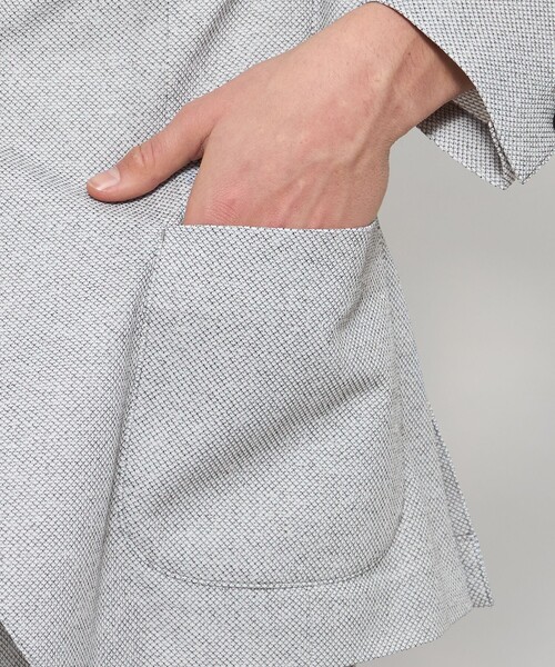 MACKINTOSH LONDON(マッキントッシュ ロンドン)の「【WEB・一部店舗限定】【BREASY JACKET】メランジメッシュジャージーセットアップジャケット(テーラードジャケット・メンズ・グレー/ネイビー/グレー系その他2・38/42/40)」の16枚目の写真