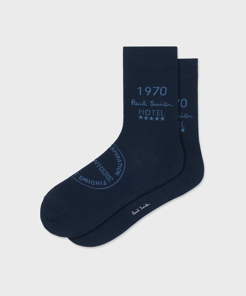 Paul Smith(ポールスミス)の「“Hotel Keyring” ミディアムソックス【160645 MD2】(ソックス/靴下・メンズ・ダークブラウン/ネイビー・25-27)」の5枚目の写真