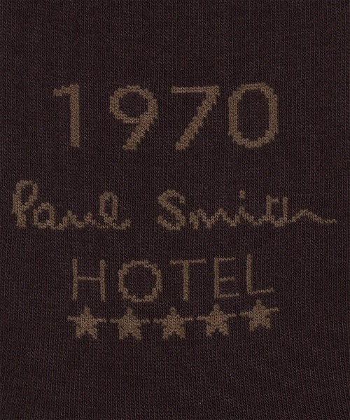 Paul Smith(ポールスミス)の「“Hotel Keyring” ミディアムソックス【160645 MD2】(ソックス/靴下・メンズ・ダークブラウン/ネイビー・25-27)」の4枚目の写真