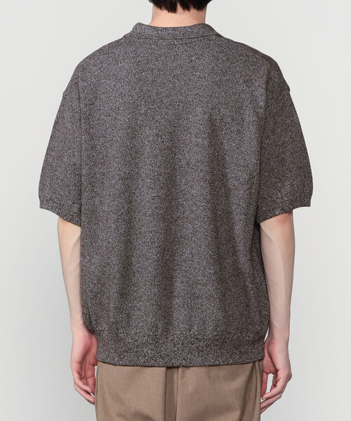 crepuscule(クレプスキュール)の「crepuscule | 鹿の子 スキッパーポロシャツ MEN(ポロシャツ・メンズ・オートミール/グレー系その他/ブラウン系その他・2/1)」の5枚目の写真