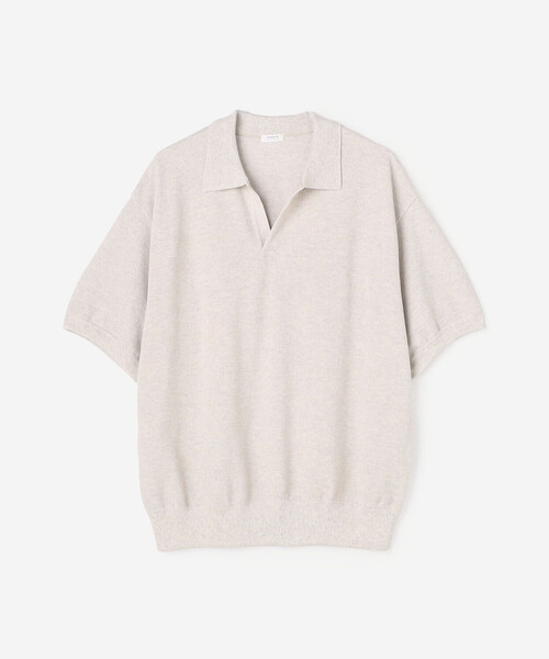 crepuscule(クレプスキュール)の「crepuscule | 鹿の子 スキッパーポロシャツ MEN(ポロシャツ・メンズ・オートミール/グレー系その他/ブラウン系その他・2/1)」の14枚目の写真