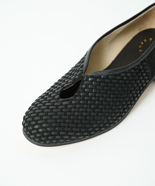 Post Production（ポストプロダクション）の「【Post Production】Tear Pumps Mesh Goat Suede（パンプス・メンズ・ブラック・25.5/26/26.5）」の8枚目の写真