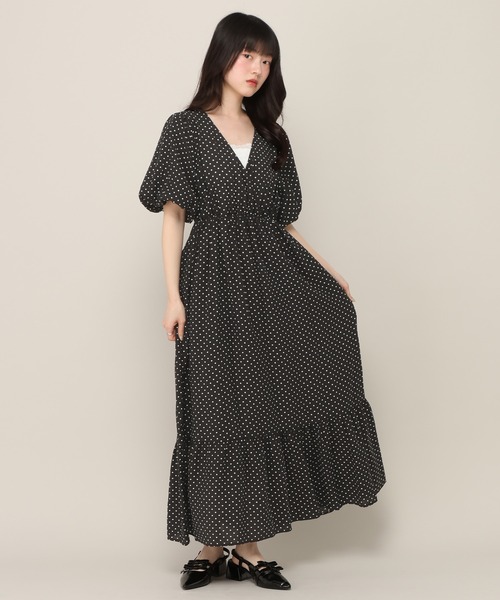 復刻 バックシャンカシュクールワンピース 672597（ワンピース