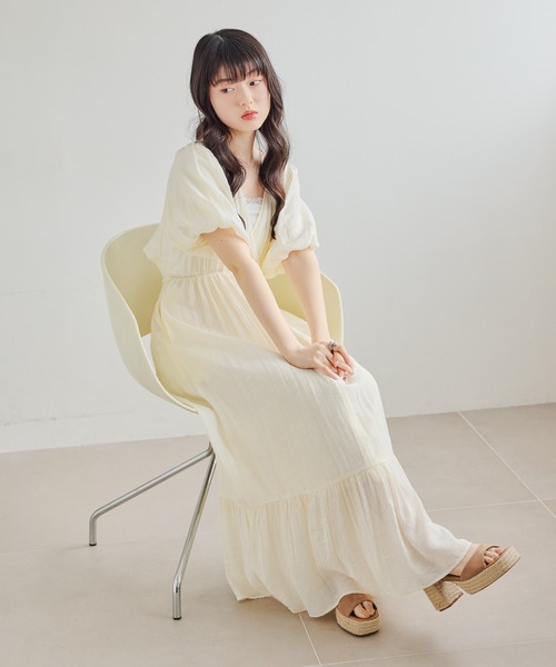 復刻 バックシャンカシュクールワンピース 672597（ワンピース
