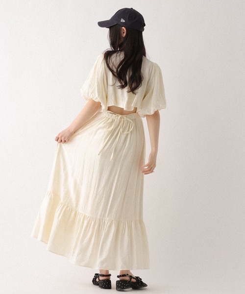 Heather(ヘザー)の「復刻 バックシャンカシュクールワンピース 672597(ワンピース・レディース・アイボリー/ブラック/ブラック系その他・M/S)」の22枚目の写真
