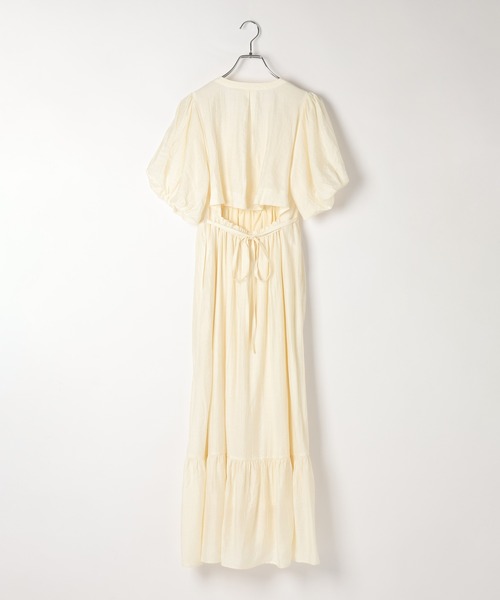 Heather(ヘザー)の「復刻 バックシャンカシュクールワンピース 672597(ワンピース・レディース・アイボリー/ブラック/ブラック系その他・M/S)」の15枚目の写真