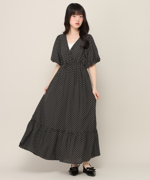 復刻 バックシャンカシュクールワンピース 672597（ワンピース