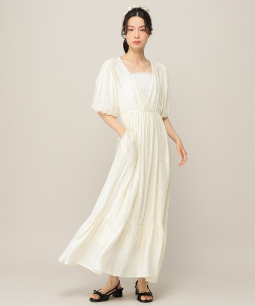復刻 バックシャンカシュクールワンピース 672597（ワンピース