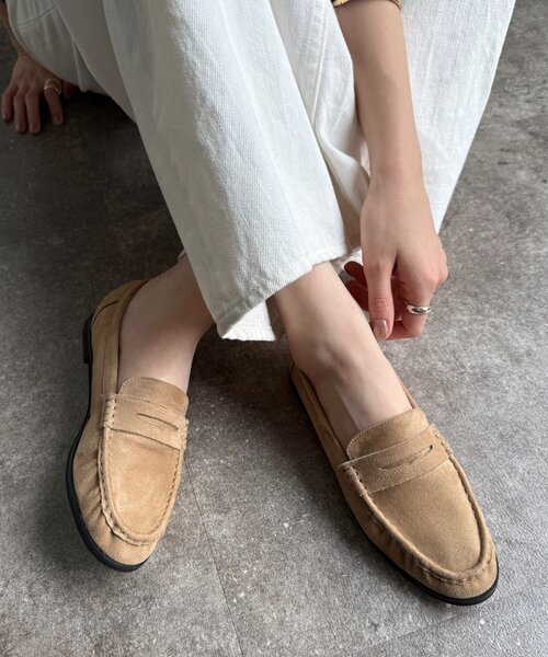 DouDou（ドゥドゥ）の「ソフトギャザーローファー（その他シューズ・レディース・ベージュ/ブラック・23.5cm/24.5cm/24cm）」の11枚目の写真