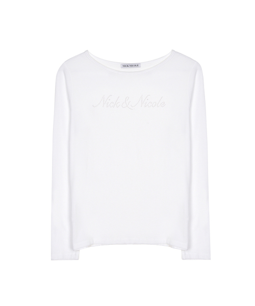 NICK&NICOLE(ニックアンドニコール)の「LETTERING GRAPHIC TOP_WHITE(Tシャツ/カットソー・レディース・その他・FREE)」の4枚目の写真