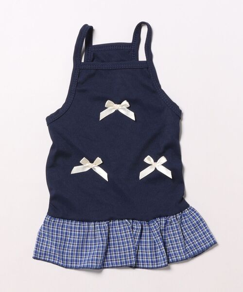 aimoha(アイモハ)の「リボン付き ペットワンピース(ペットウェア・レディース・ネイビー・LARGE/MEDIUM/X-LARGE)」の7枚目の写真