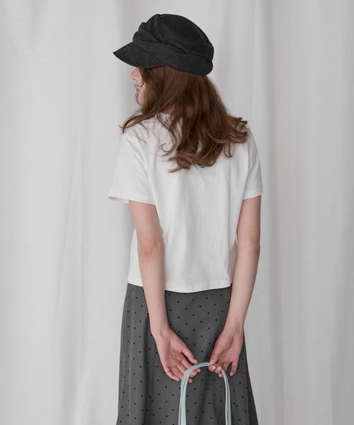 Unblend（アンブレンド）の「【Unblend】ラインストーン/アップリケ アソートモチーフ コンパクト半袖Tシャツ（Tシャツ/カットソー・レディース・スミクロ/パープル/ホワイト系/オフホワイト/ネイビー系・FREE）」の16枚目の写真