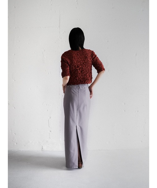 Katrin TOKYO(カトリーントーキョー)の「grommet I line maxi skirt(スカート・レディース・ブラック/ライラック・XS/S/M/S-Short)」の16枚目の写真