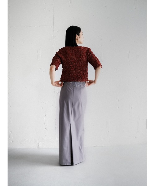 Katrin TOKYO(カトリーントーキョー)の「grommet I line maxi skirt(スカート・レディース・ブラック/ライラック・XS/S/M/S-Short)」の17枚目の写真