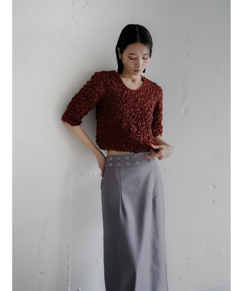 Katrin TOKYO(カトリーントーキョー)の「grommet I line maxi skirt(スカート・レディース・ブラック/ライラック・XS/S/M/S-Short)」の20枚目の写真
