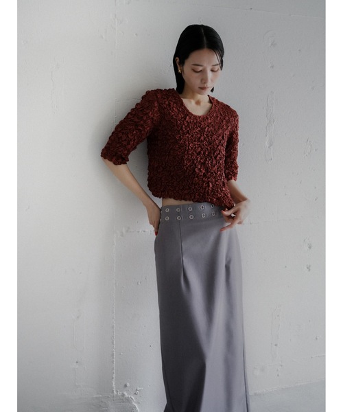 Katrin TOKYO(カトリーントーキョー)の「grommet I line maxi skirt(スカート・レディース・ブラック/ライラック・XS/S/M/S-Short)」の21枚目の写真