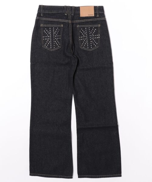 almo（アルモ）の「【LAMPOON】スイッチングウエストデニムパンツ（デニムパンツ・レディース・ネイビー・MEDIUM/SMALL/LARGE）」の2枚目の写真