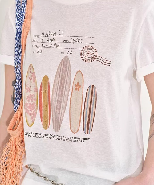 Fano Studios(ファノ ストゥディオズ)の「サーフボード グラフィック Tシャツ FX26S107【Fano Studios】【2026SS】(Tシャツ/カットソー・レディース・ホワイト・L/M/S)」の9枚目の写真
