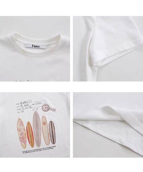 Fano Studios(ファノ ストゥディオズ)の「サーフボード グラフィック Tシャツ FX26S107【Fano Studios】【2026SS】(Tシャツ/カットソー・レディース・ホワイト・L/M/S)」の10枚目の写真