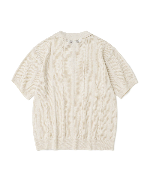 KNITTED（ニッティド）の「リネンスカシーカラー半袖ニット LINEN（ニット/セーター・レディース・その他・MEDIUM/LARGE/X-LARGE）」の7枚目の写真