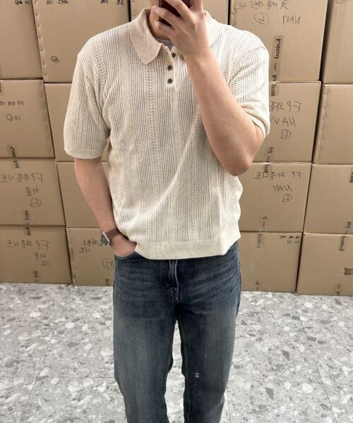 KNITTED（ニッティド）の「リネンスカシーカラー半袖ニット LINEN（ニット/セーター・レディース・その他・MEDIUM/LARGE/X-LARGE）」の14枚目の写真
