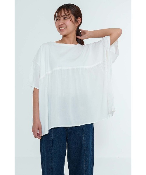 HEART MARKET(ハートマーケット)の「★(B品の為非公開)やわらかタッチ袖フリルプルオーバー(Tシャツ/カットソー・レディース・グリーン/チャコール/ナチュラル/ホワイト・FREE)」の13枚目の写真