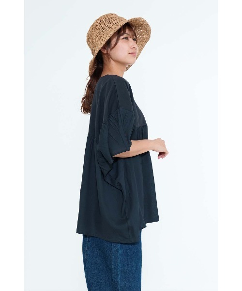 HEART MARKET(ハートマーケット)の「★(B品の為非公開)やわらかタッチ袖フリルプルオーバー(Tシャツ/カットソー・レディース・グリーン/チャコール/ナチュラル/ホワイト・FREE)」の9枚目の写真