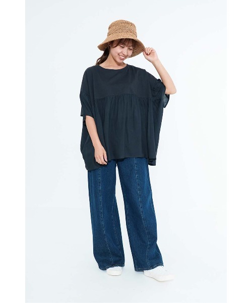 HEART MARKET(ハートマーケット)の「★(B品の為非公開)やわらかタッチ袖フリルプルオーバー(Tシャツ/カットソー・レディース・グリーン/チャコール/ナチュラル/ホワイト・FREE)」の5枚目の写真