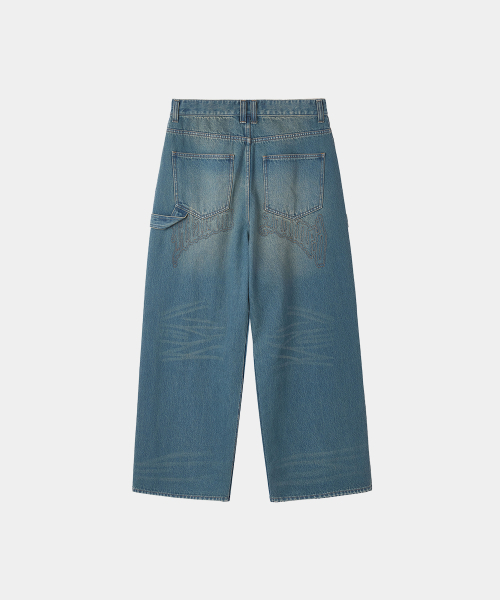 MAISON MINED(メゾンミネド)の「BACK-POINT DENIM PANTS MID BLUE(デニムパンツ・メンズ・その他・SMALL/MEDIUM/LARGE)」の11枚目の写真