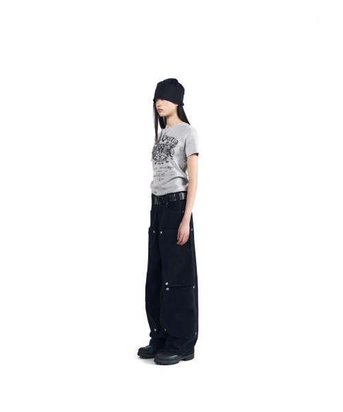 AAKAM(アーカム)の「Shield Henry Neck Half Top (Gray)(Tシャツ/カットソー・レディース・その他・1/2/3)」の8枚目の写真