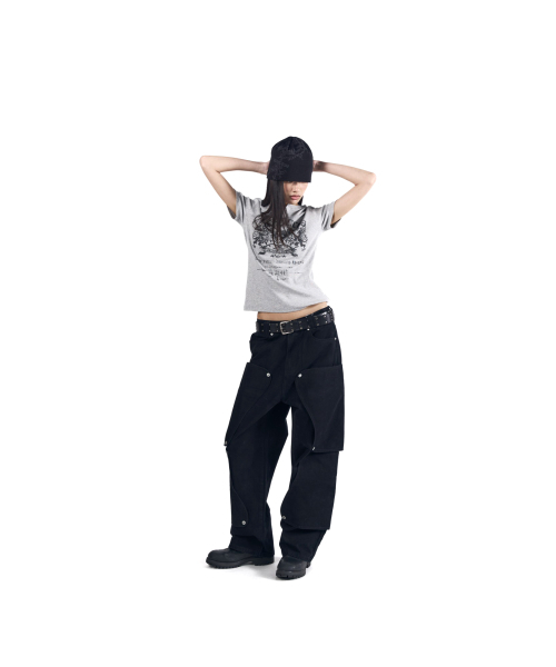 AAKAM(アーカム)の「Shield Henry Neck Half Top (Gray)(Tシャツ/カットソー・レディース・その他・1/2/3)」の9枚目の写真