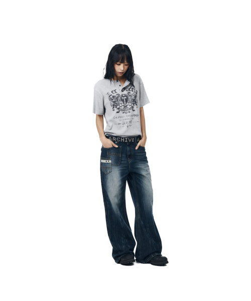 AAKAM(アーカム)の「Shield Henry Neck Half Top (Gray)(Tシャツ/カットソー・レディース・その他・1/2/3)」の11枚目の写真